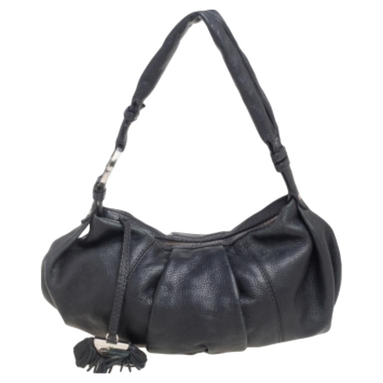 Lancel Hobo en cuir plissé noir