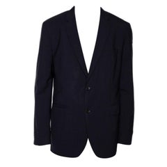 Boss By Hugo Boss Blazer azul marino a rayas de lana Johnstons1/Lenon XXL