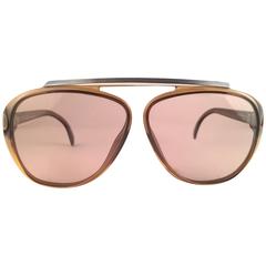 New Vintage Christian Dior Monsieur 2059 11 Amber Lenses 1970 Sunglasses