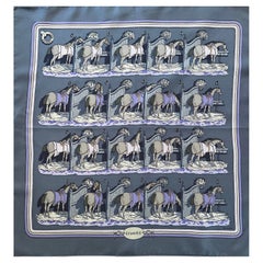 Hermès Gavroche Scarf "Écuries" 1993