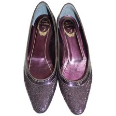 Rene Caovilla Pailletes Embellished Ballet Shoes New In Box