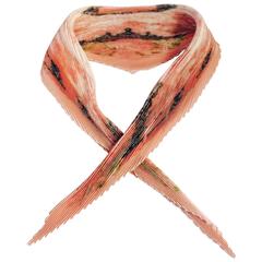 Hermes Pink Azulojos Plisse Scarf by Catherine Bashchet 6