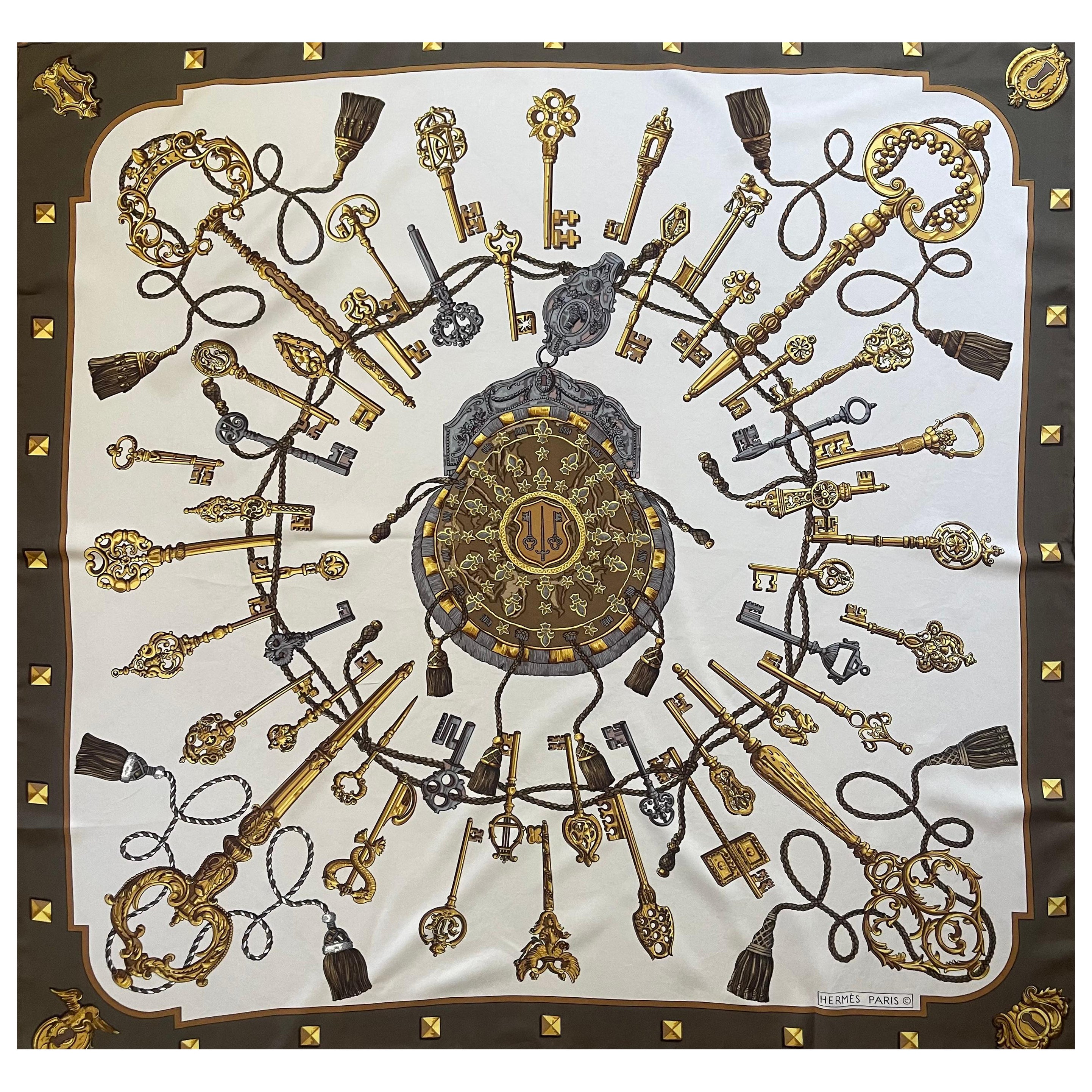 Foulard Hermès "Les Clefs" 1965