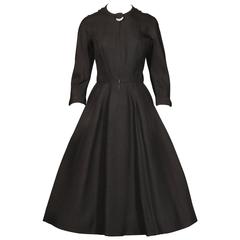 1950s Maurice Rentner Vintage Black Dress 7