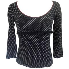 Moschino Black with White hearts cotton shirt 7