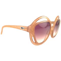 New Vintage Christian Dior 2027 10 Amber Jasped Optyl Sunglasses