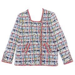 Chanel 15K$ Incredible Ribbon Tweed Jacket 38 FR