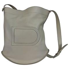 Delvaux ivory leather pin holdall shoulder bag 12