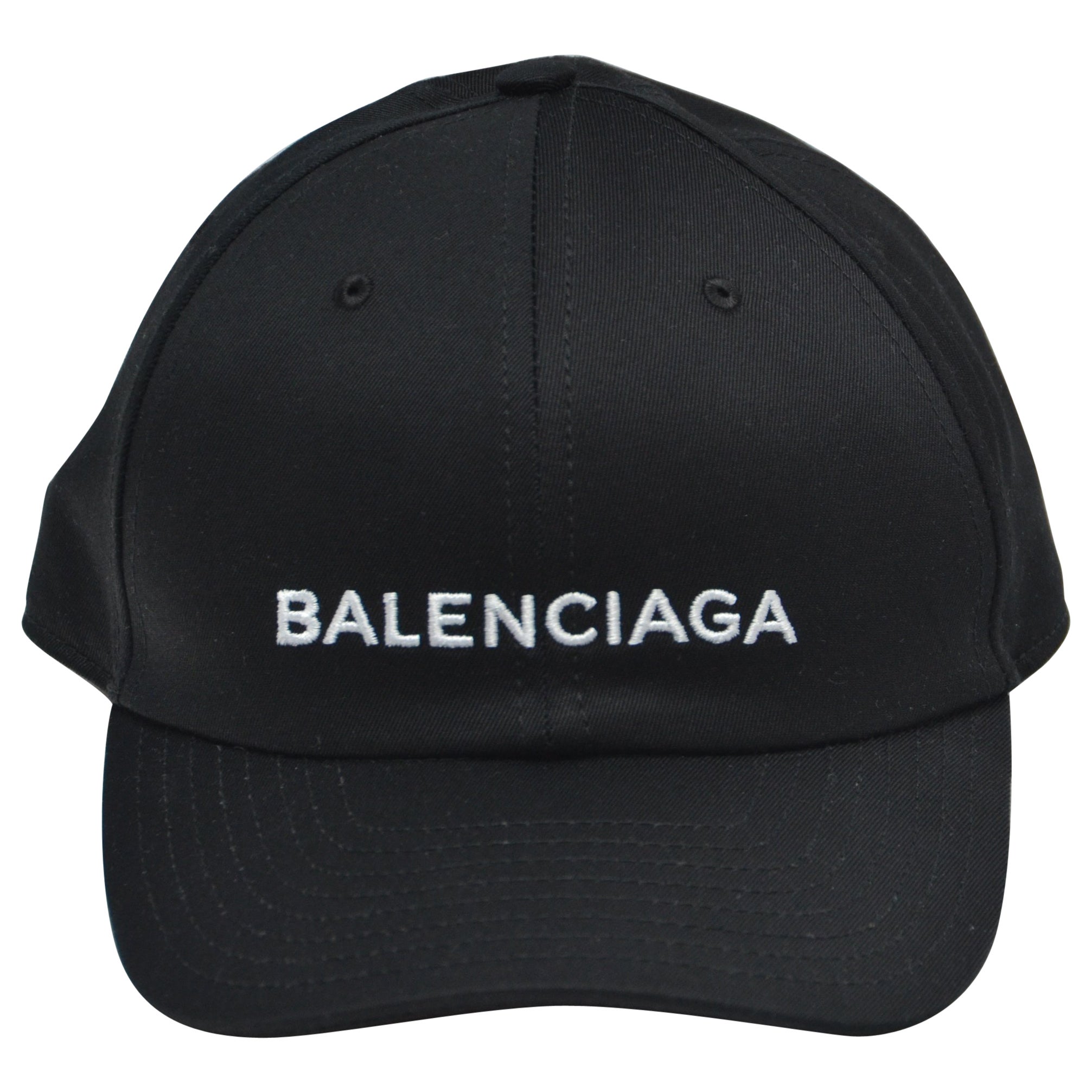 Balenciaga Black Logo Embroidered Hat NEW at 1stDibs | black balenciaga hat,  balenciaga hat, balenciaga black hat