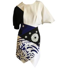 Andrew Gn Graphic Short Sleeve Dress 6