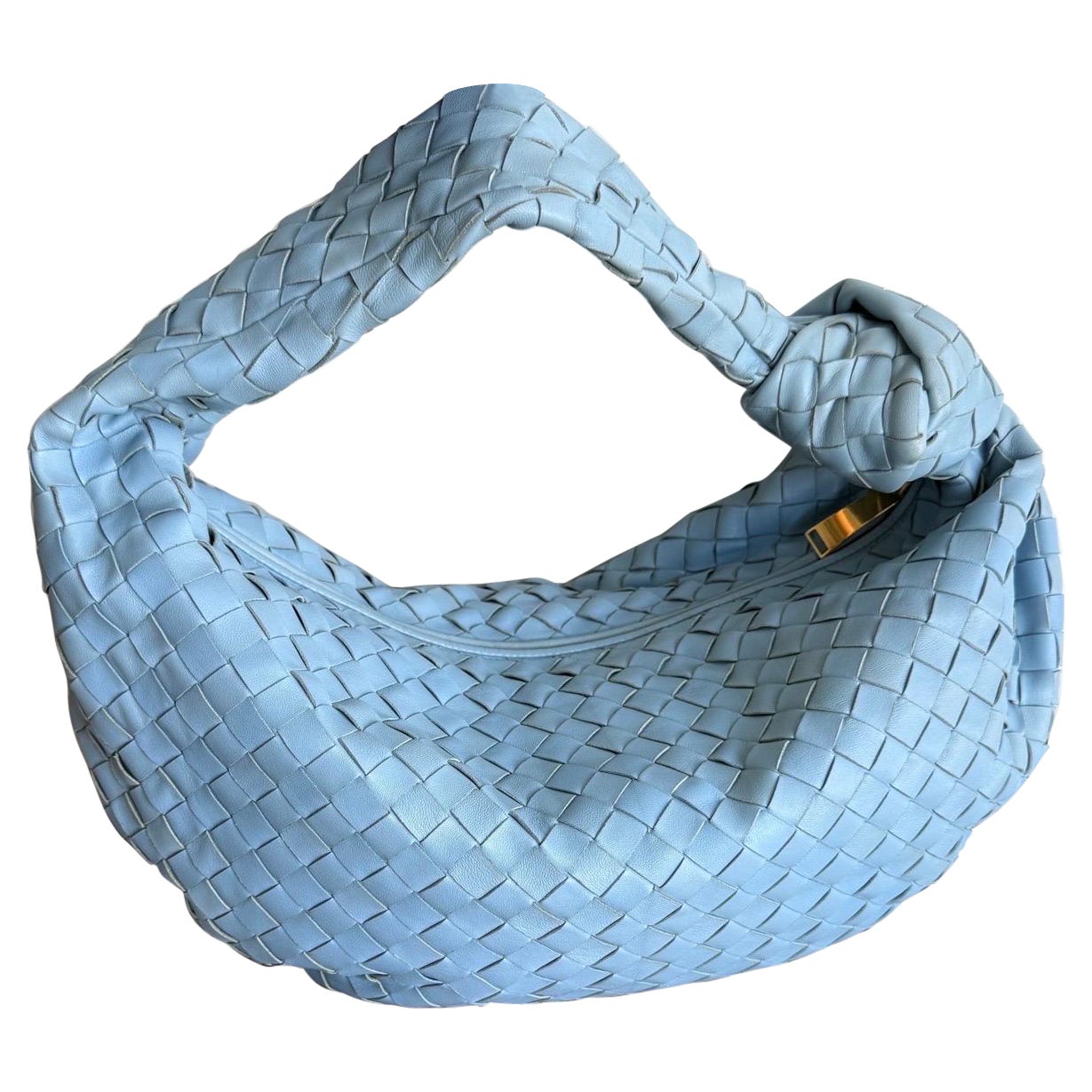 Bottega Veneta Jodie Small Baby Blue Lambskin Leather 40cm
