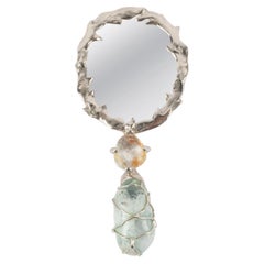 Miroir à main Yves Saint Laurent des années 1980-1990