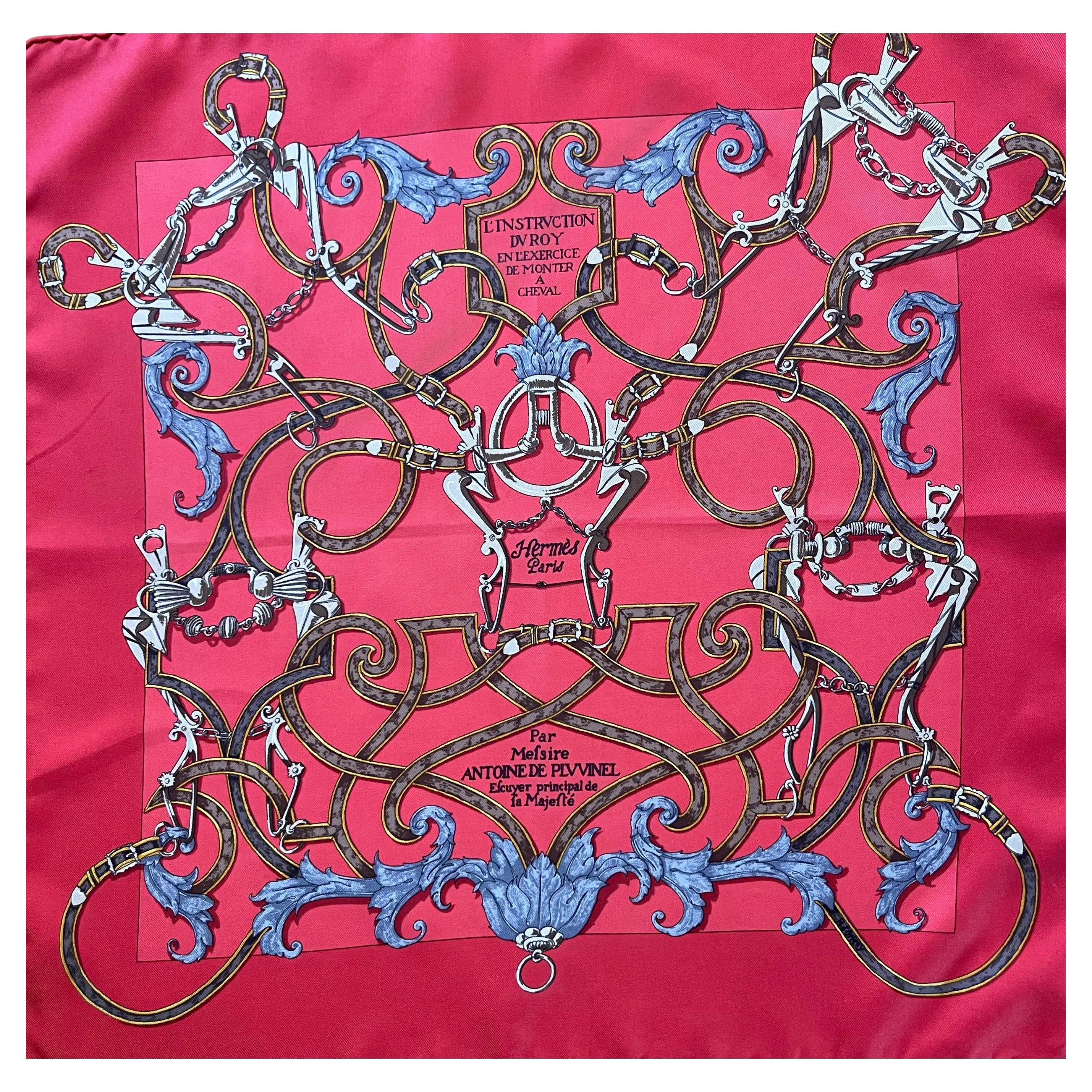 Pañuelo Hermès Gavroche "L'Instruction Du Roy" 2004