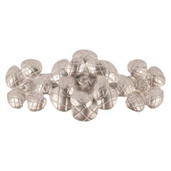 Chanel Silvery Metal Hair Clip, 1998