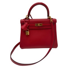 Bolso Kelly 25 Rojo Hermes