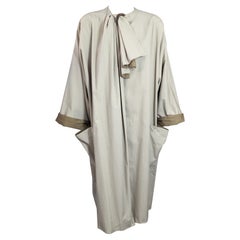 Anne Marie Beretta - Cappotto drappeggiato in popeline di cotone