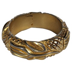 Bracelet Art Déco en bakélite plaquée et dorée