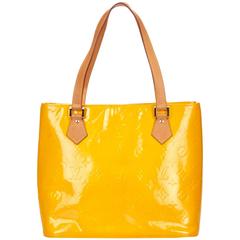 Louis Vuitton Yellow Vernis Houston Tote 12