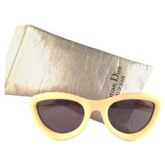 New Vintage Christian Dior 2907 70 Beige Cat Eye Optyl Sunglasses
