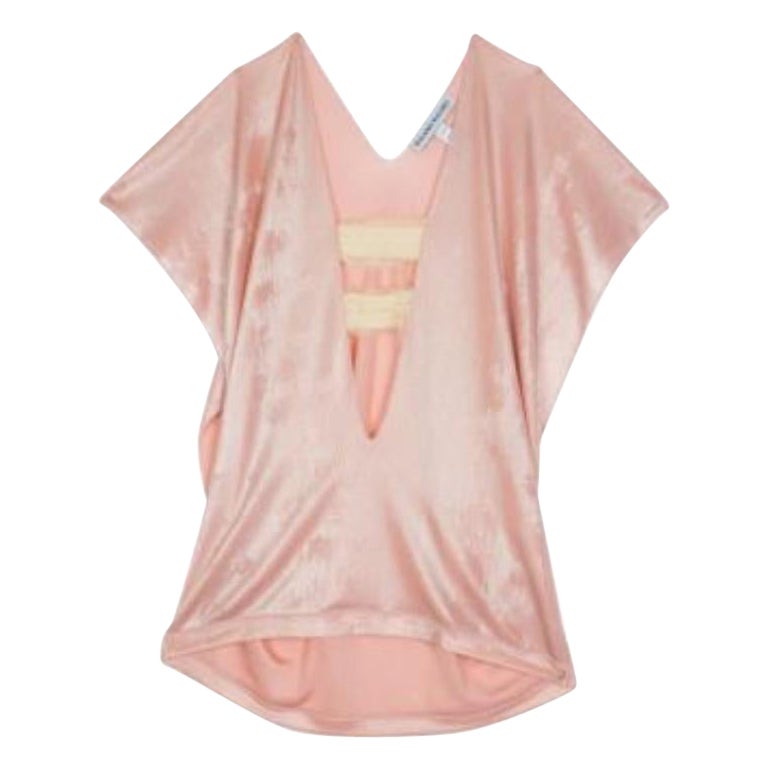 Roland Mouret Rosa Metallic Stretch Top S im Angebot