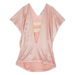 Roland Mouret Pink Metallic Stretch Top S