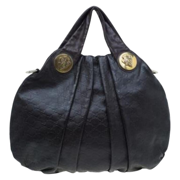 Gucci Hysteria Hobo Grande de Piel Guccussima Borgoña en venta