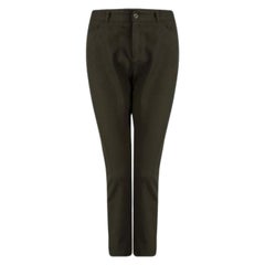 Joseph Olive Green Stretch Denim Boot Cut Pants L