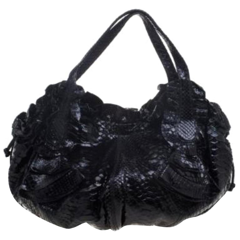 Valentino - Hobo en python noir en vente