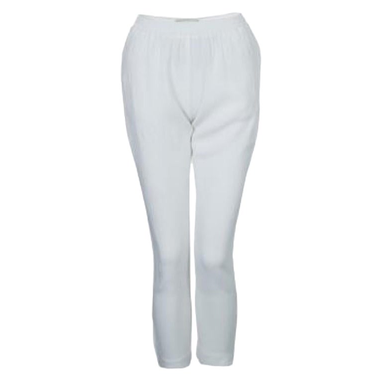 Stella McCartney White Pantaloni con dettaglio zip S.S.