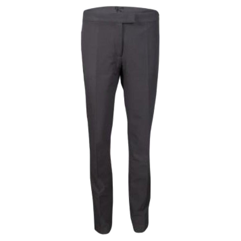 Joseph Slate Grey Stretch Gabardine Finley pantalon ajusté régulier L en vente