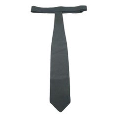 Giorgio Armani Beige and Black Striped Silk Tie