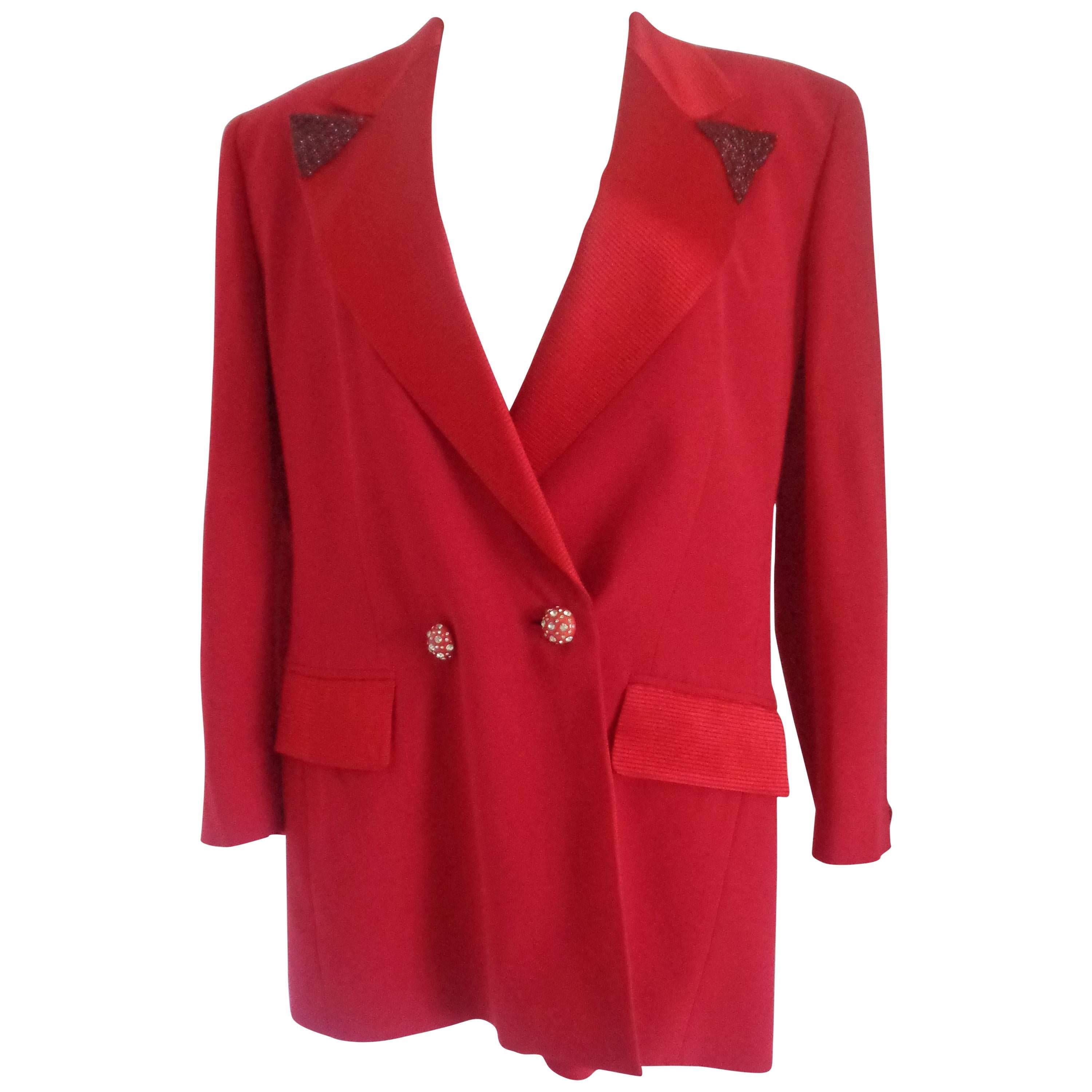 Marta Palmieri Red Jacket For Sale