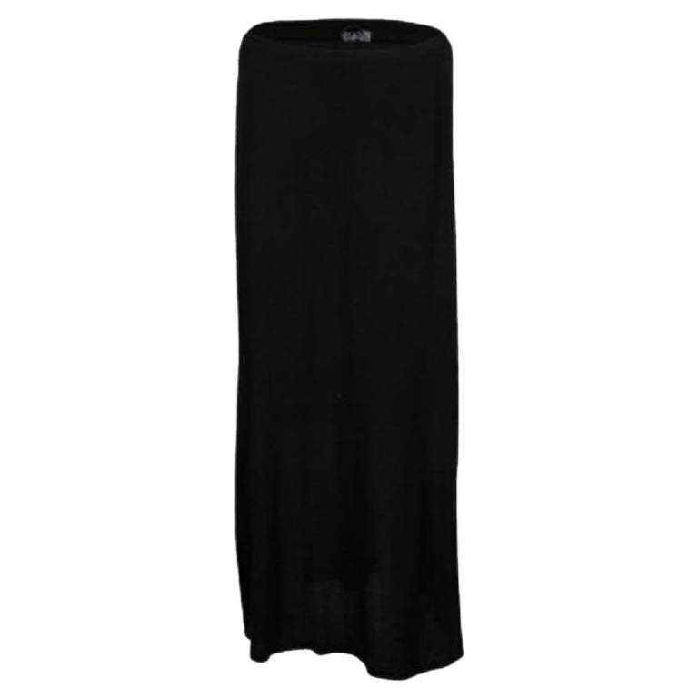 M Missoni Black Knit Elasticized Waist Midi Skirt M en vente