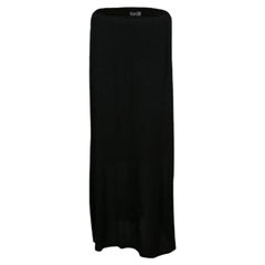 M Missoni Black Knit Elasticized Waist Midi Skirt M