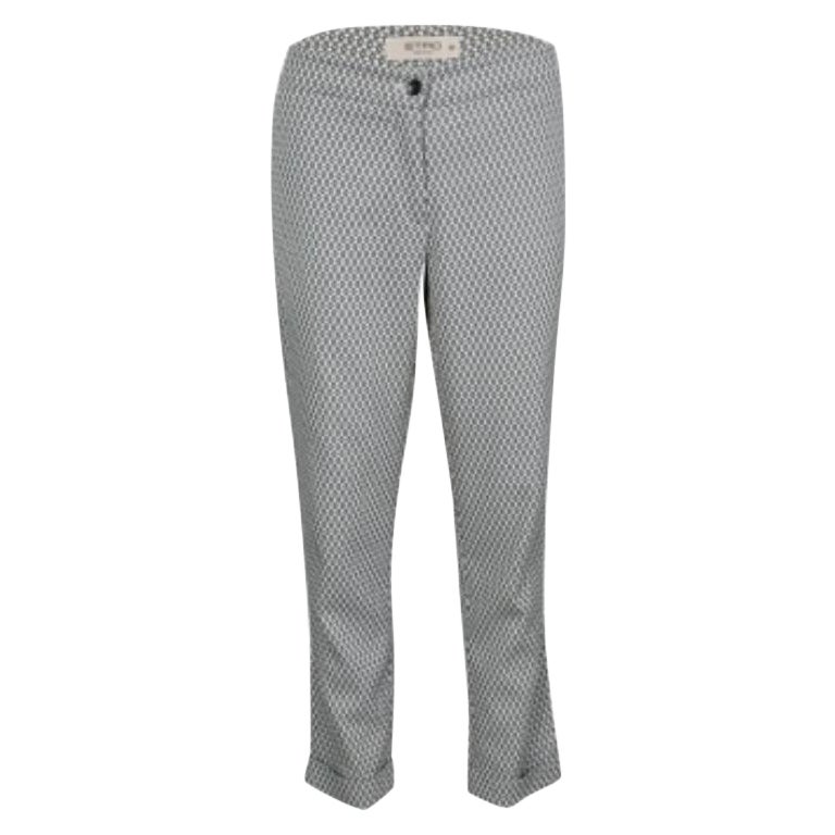 Etro Pantaloni cropped monocromatici in jacquard M. in vendita