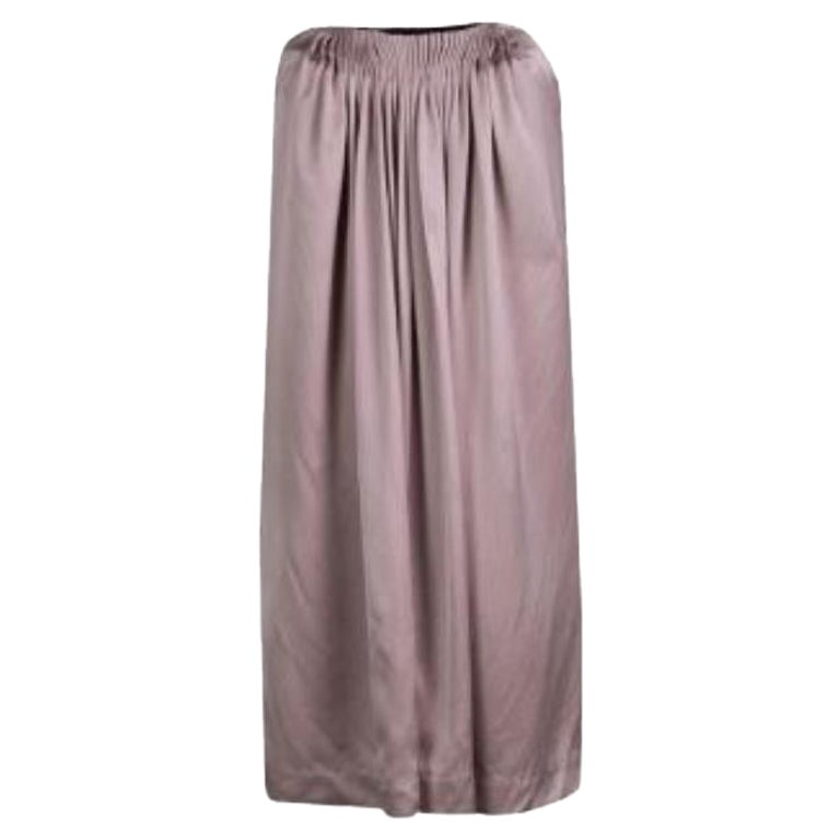 Stella McCartney Pale Pink Silk Pleated Strapless Dress S