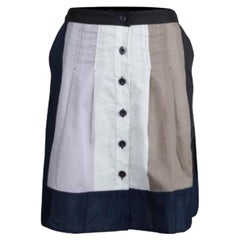 Marc by Marc Jacobs Colorblock Cotton Button Front Skirt S