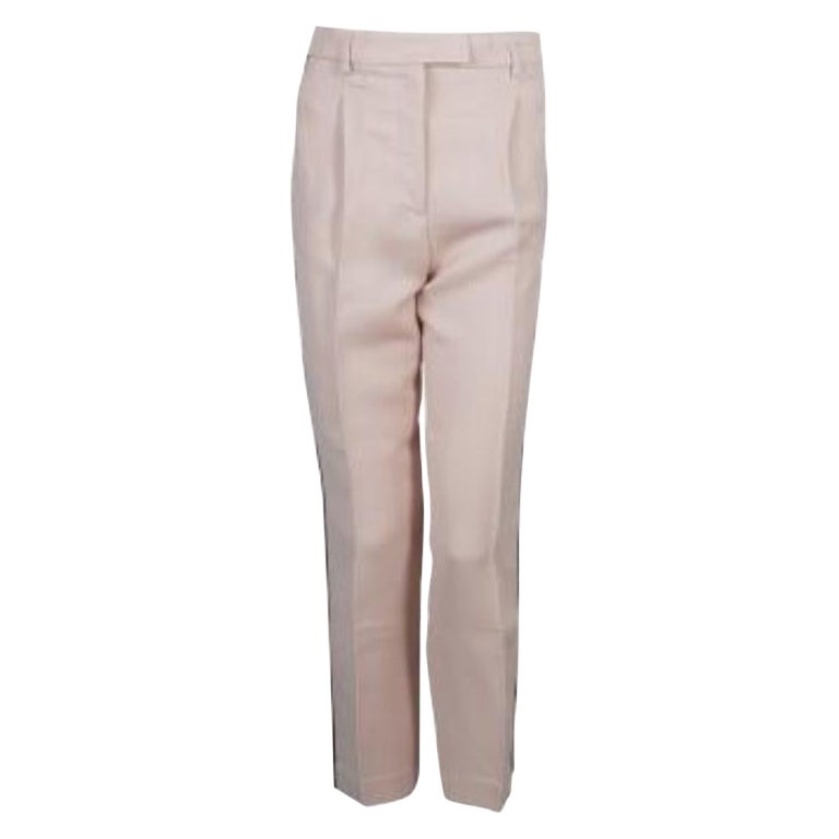 Emilio Pucci - Pantaloni rosa con pannello laterale a contrasto - S
