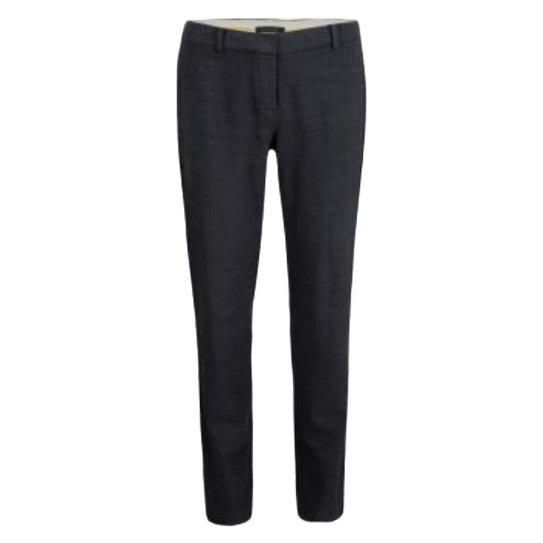 Elie Tahari pantalon tailleur en laine grise S en vente