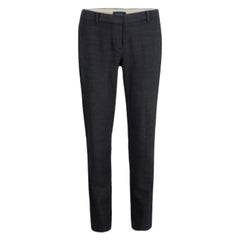 Elie Tahari Grey Wool Tailored Trousers S