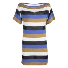 M Missoni Colorblock Colorblocked Knit Striped Back Detail Top M