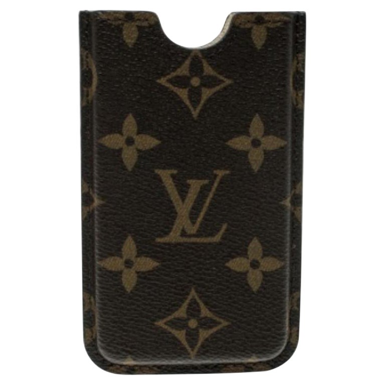 Funda rígida de lona con monograma Louis Vuitton para iPhone 4 en venta