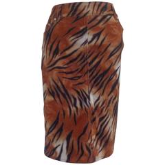 1980s Krizia Multicoloured Cotton Skirt 12
