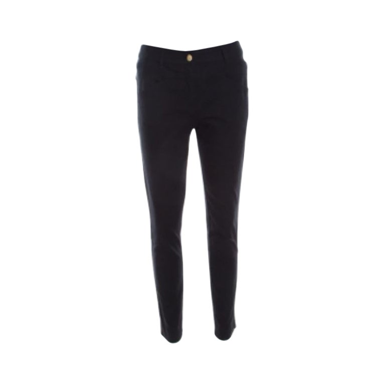 Escada Jeans a gamba dritta Teresa in denim elasticizzato nero S in vendita