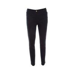 Escada Jeans a gamba dritta Teresa in denim elasticizzato nero S
