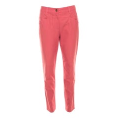 Escada Rosa Corallo Stretch Denim Teresa Straight Leg Jeans M. I.