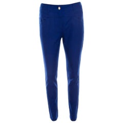 Escada - Jeans a zampa dritta Teresa in denim stretch blu cobalto - S