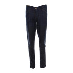 Dolce & Gabbana - Jeans affusolati in denim indaco lavaggio scuro L