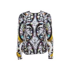 Peter Pilotto Camicetta a maniche lunghe in seta con stampa Paisley Multicolore S