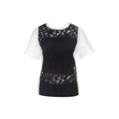Joseph Joseph White in pelle con dettaglio floreale in pizzo Jill Broderie Anglaise Top M.